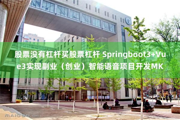 股票没有杠杆买股票杠杆 Springboot3+Vue3实现副业（创业）智能语音项目开发MK